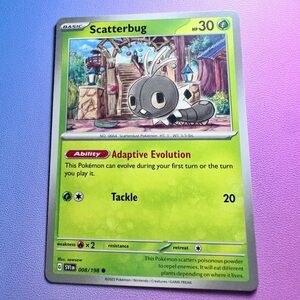 scatterbug - 008/198 (common) — pokemon: scarlet & violet base set